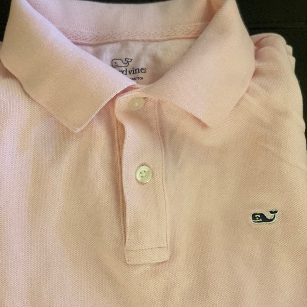 Vineyard Vines Boys XL Polo Shirt Pink